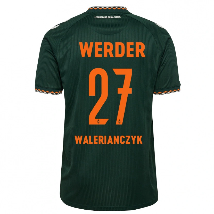 Danxen Dames Dennis Walerianczyk #27 Donkergroen Oranje Wit Uitshirt Uittenue 2026/27 T-Shirt