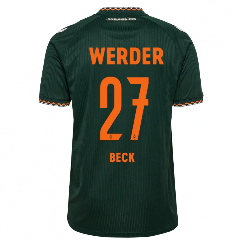Danxen Dames Sharon Beck #27 Donkergroen Oranje Wit Uitshirt Uittenue 2026/27 T-Shirt