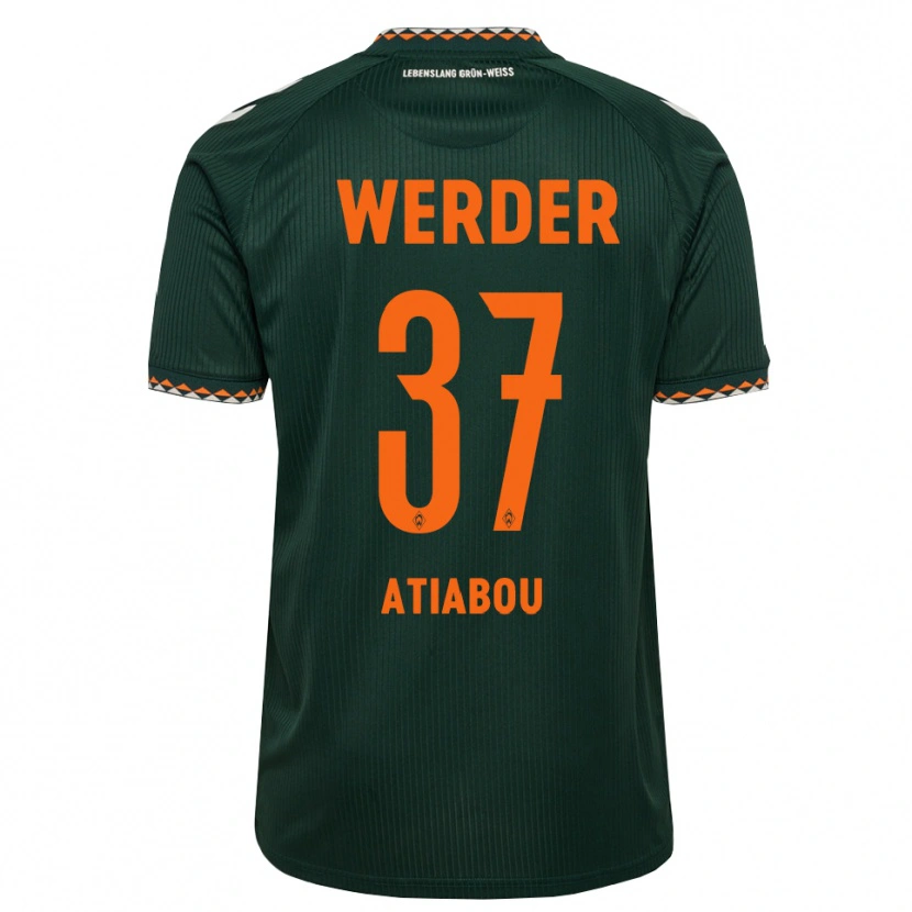 Danxen Dames Benjamin Atiabou #37 Donkergroen Oranje Wit Uitshirt Uittenue 2026/27 T-Shirt