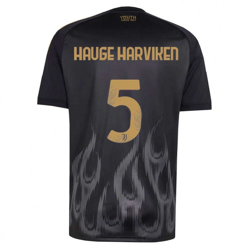 Danxen Dames Mathilde Hauge Harviken #5 Zwart Bruin Thuisshirt Derde Tenue 2026/27 T-Shirt