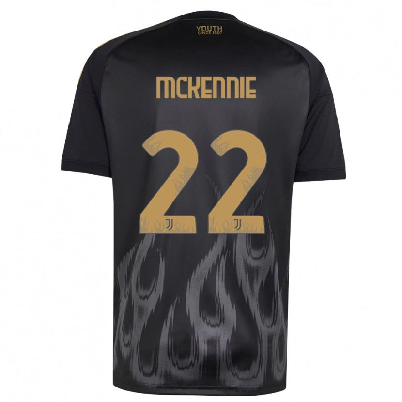 Danxen Dames Weston Mckennie #22 Zwart Bruin Thuisshirt Derde Tenue 2026/27 T-Shirt