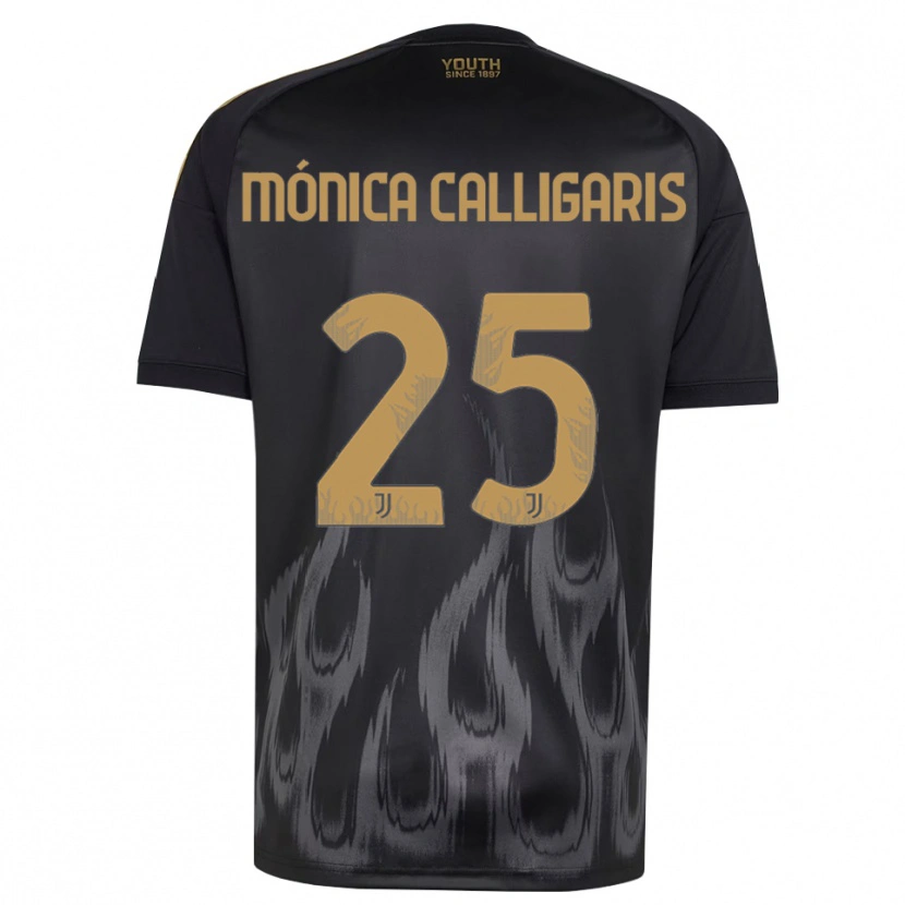 Danxen Dames Viola Mónica Calligaris #25 Zwart Bruin Thuisshirt Derde Tenue 2026/27 T-Shirt