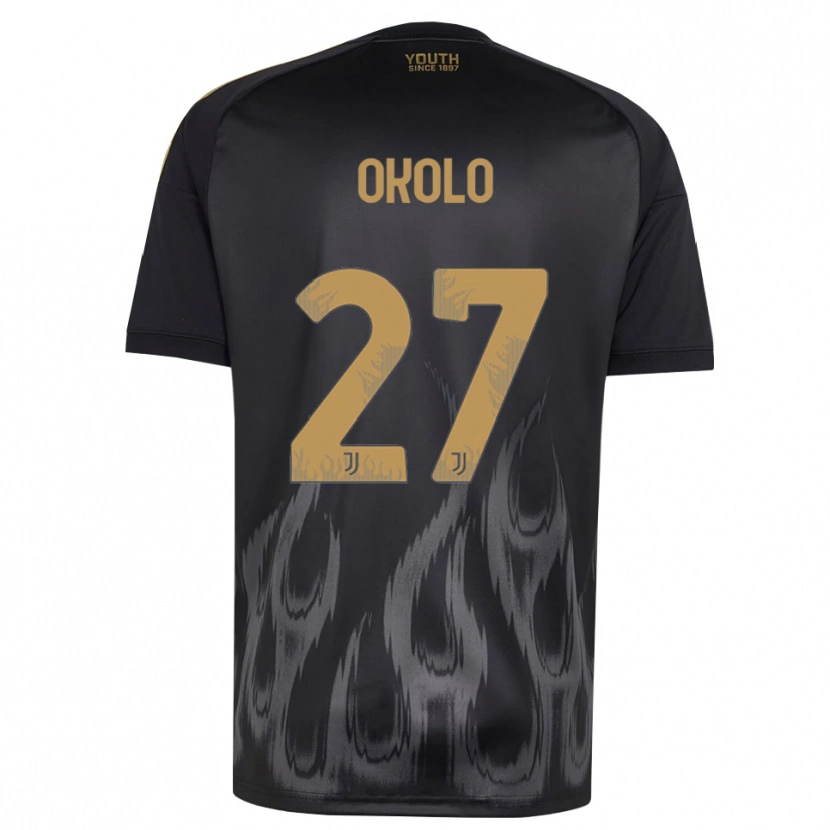 Danxen Dames Daniel Okolo #27 Zwart Bruin Thuisshirt Derde Tenue 2026/27 T-Shirt