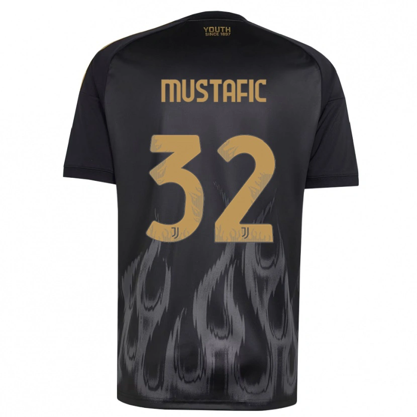 Danxen Dames Emma Mustafic #32 Zwart Bruin Thuisshirt Derde Tenue 2026/27 T-Shirt