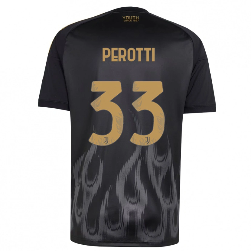Danxen Dames Clemente Perotti #33 Zwart Bruin Thuisshirt Derde Tenue 2026/27 T-Shirt