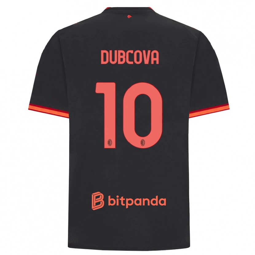 Danxen Dames Kamila Dubcova #10 Zwart Rood Thuisshirt Derde Tenue 2026/27 T-Shirt