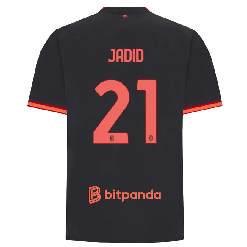 Danxen Dames Akram Jadid #21 Zwart Rood Thuisshirt Derde Tenue 2026/27 T-Shirt