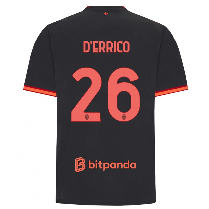 Danxen Dames Leonardo D'errico #26 Zwart Rood Thuisshirt Derde Tenue 2026/27 T-Shirt