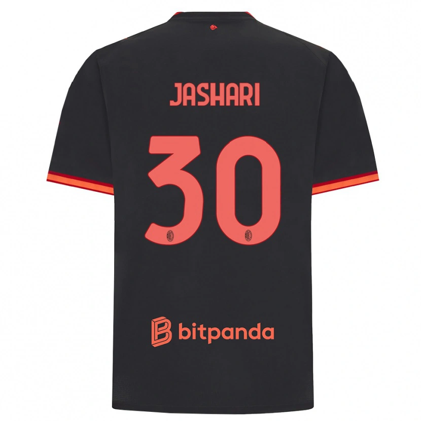 Danxen Dames Ardon Jashari #30 Zwart Rood Thuisshirt Derde Tenue 2026/27 T-Shirt