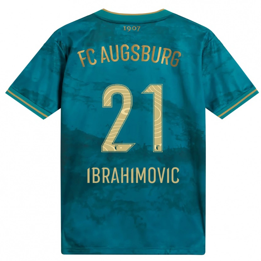 Danxen Dames Arijon Ibrahimovic #21 Groen Bruin Uitshirt Uittenue 2026/27 T-Shirt