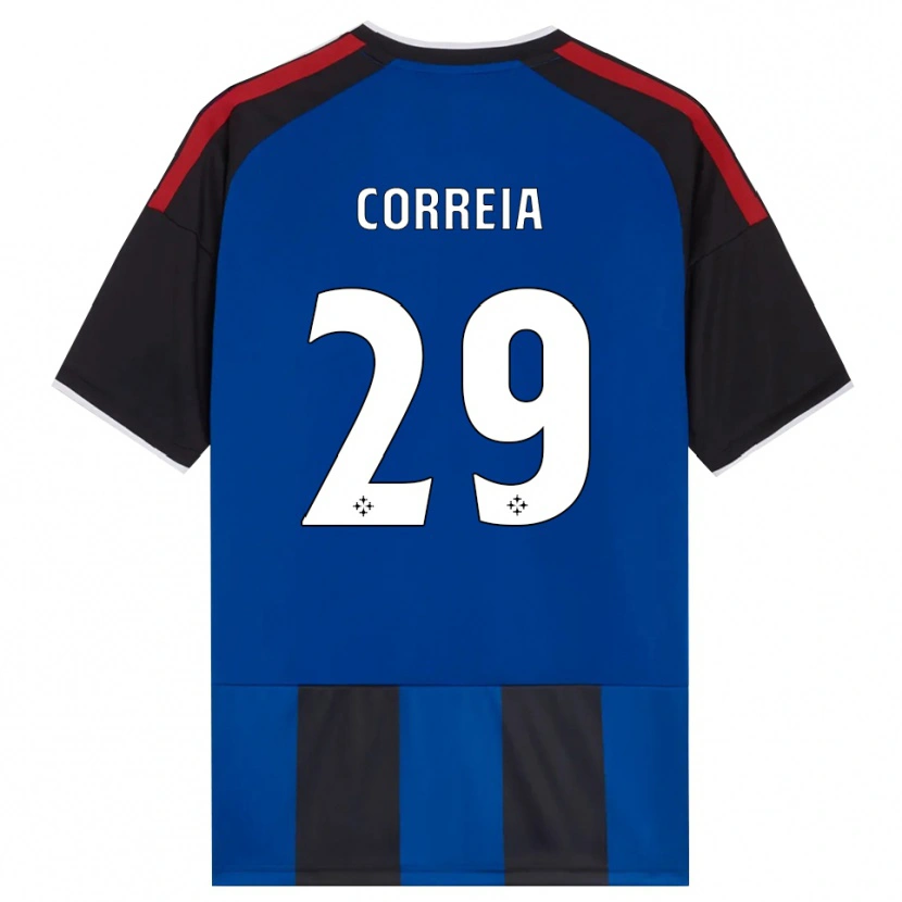 Danxen Dames Omar Correia #29 Zwart Rood Wit Blauw Thuisshirt Thuistenue 2026/27 T-Shirt