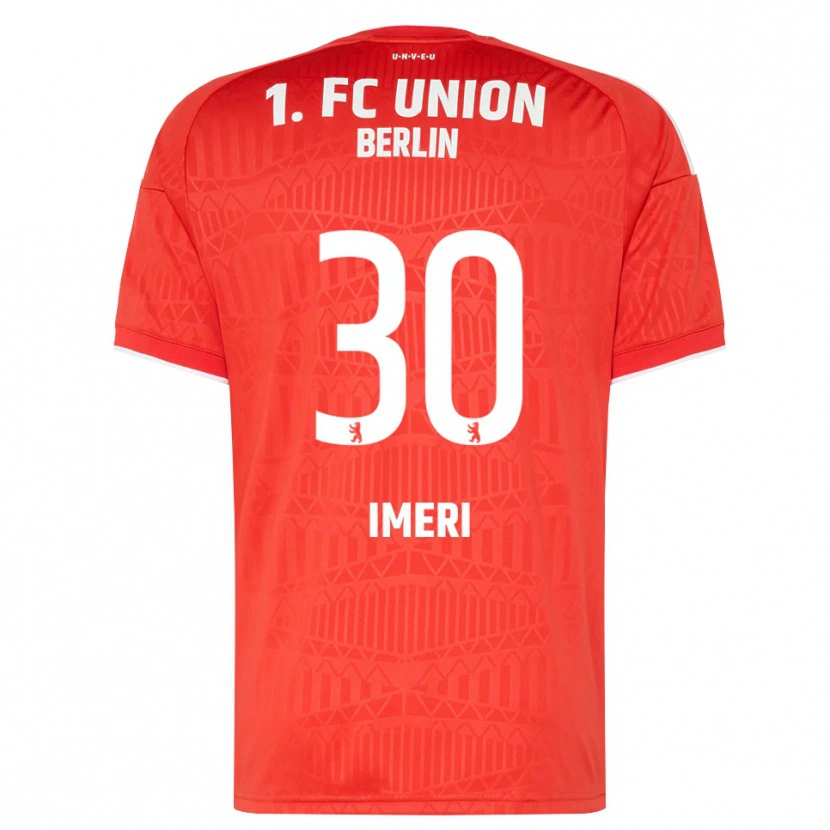 Danxen Dames Kastriot Imeri #30 Rood Wit Thuisshirt Thuistenue 2026/27 T-Shirt