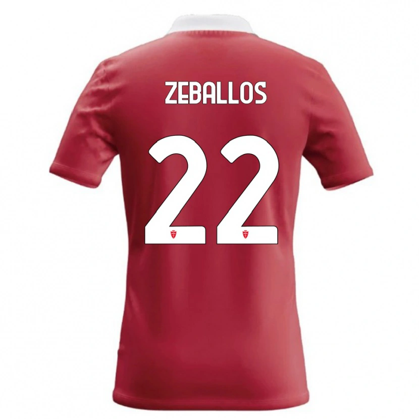 Danxen Kinderen Exequiel Zeballos #22 Rood Wit Thuisshirt Thuistenue 2026/27 T-Shirt