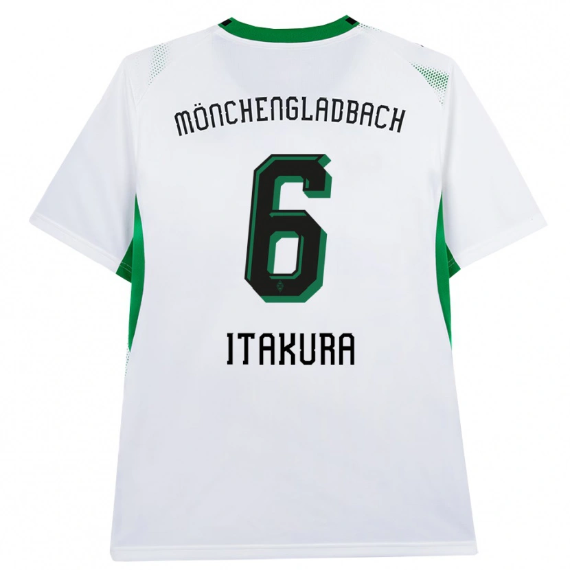 Danxen Kinderen Ko Itakura #6 Wit Zwart Groen Thuisshirt Thuistenue 2026/27 T-Shirt