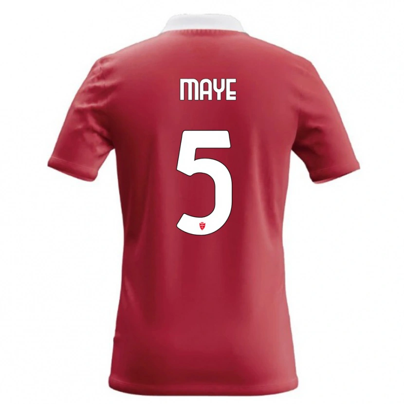 Danxen Kinderen Yvan Maye #5 Rood Wit Thuisshirt Thuistenue 2026/27 T-Shirt