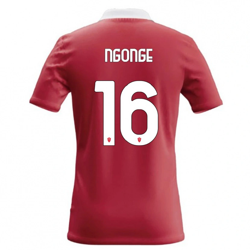 Danxen Kinderen Cyril Ngonge #16 Rood Wit Thuisshirt Thuistenue 2026/27 T-Shirt