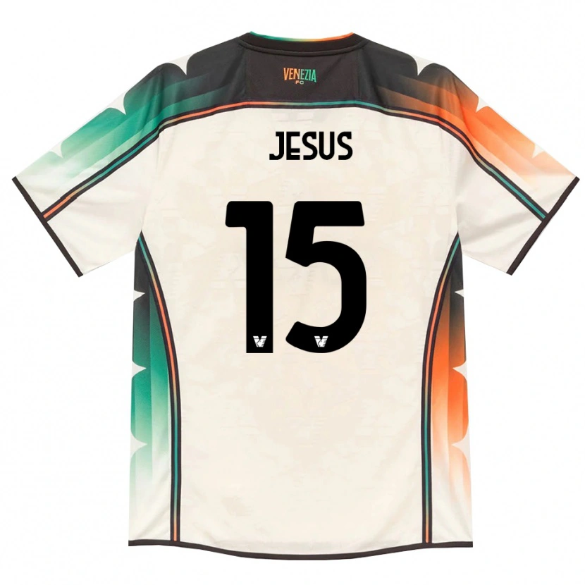 Danxen Kinderen Juan Jesus #15 Oldlace Oranje Groen Uitshirt Uittenue 2026/27 T-Shirt