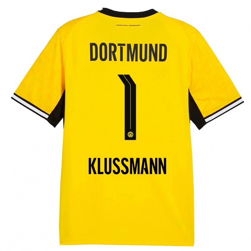 Danxen Kinderen Leon Klußmann #1 Geel Zwart Wit Thuisshirt Thuistenue 2026/27 T-Shirt