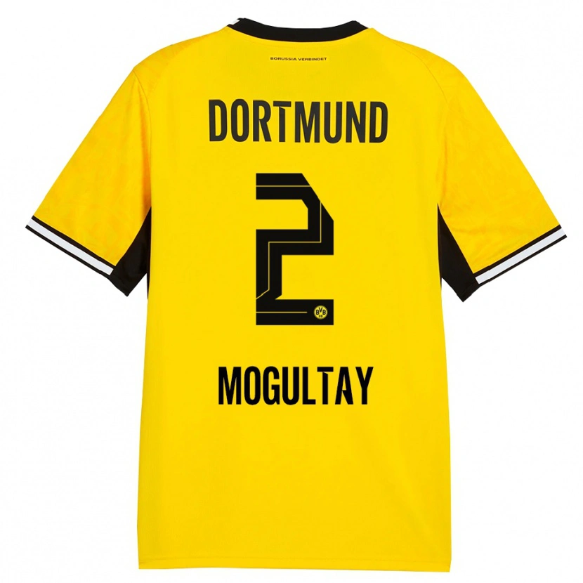 Danxen Kinderen Baran Mogultay #2 Geel Zwart Wit Thuisshirt Thuistenue 2026/27 T-Shirt
