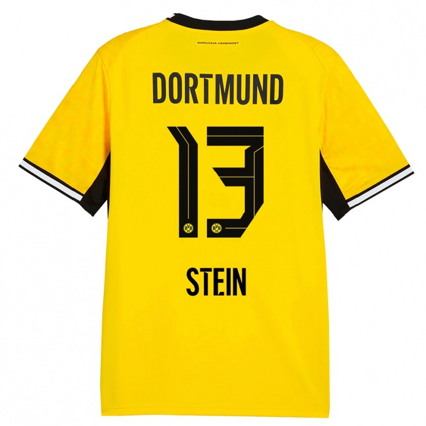 Danxen Kinderen Daniel Stein #13 Geel Zwart Wit Thuisshirt Thuistenue 2026/27 T-Shirt