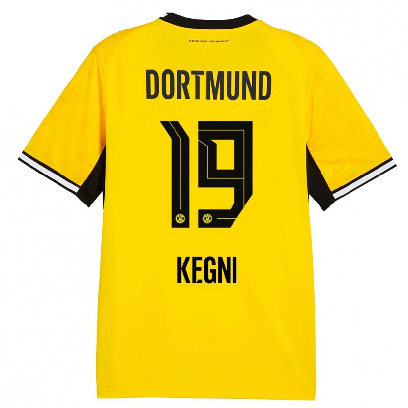 Danxen Kinderen Pharell Kegni #19 Geel Zwart Wit Thuisshirt Thuistenue 2026/27 T-Shirt