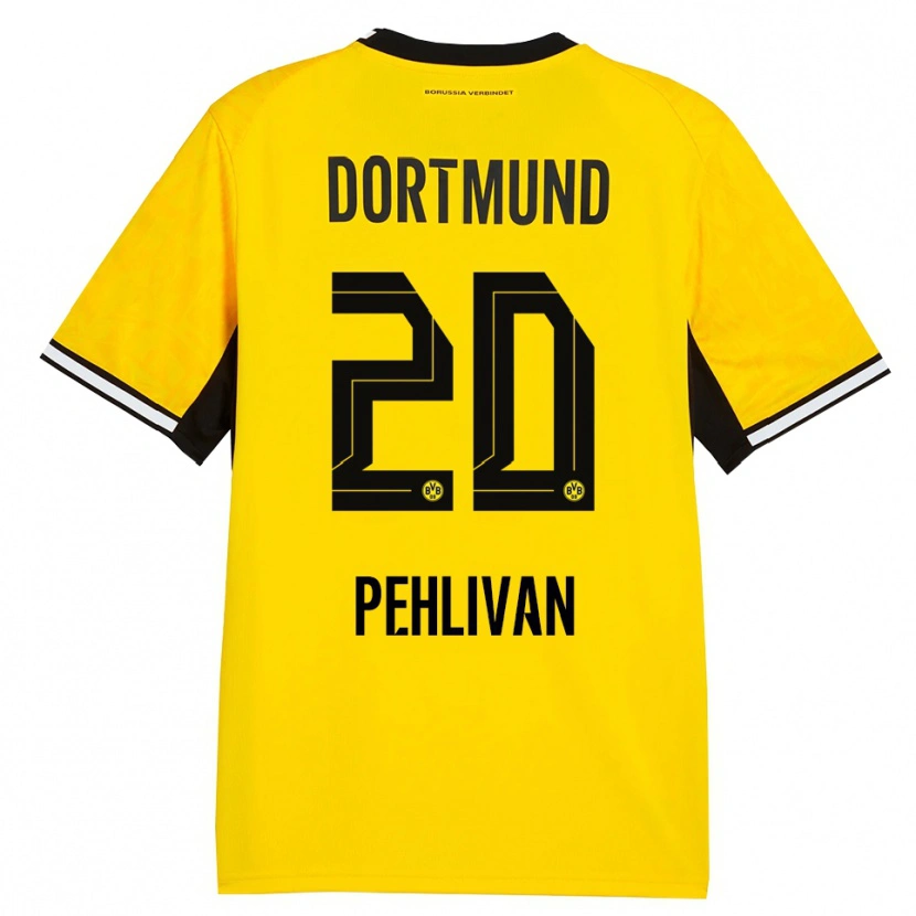 Danxen Kinderen Miran Pehlivan #20 Geel Zwart Wit Thuisshirt Thuistenue 2026/27 T-Shirt