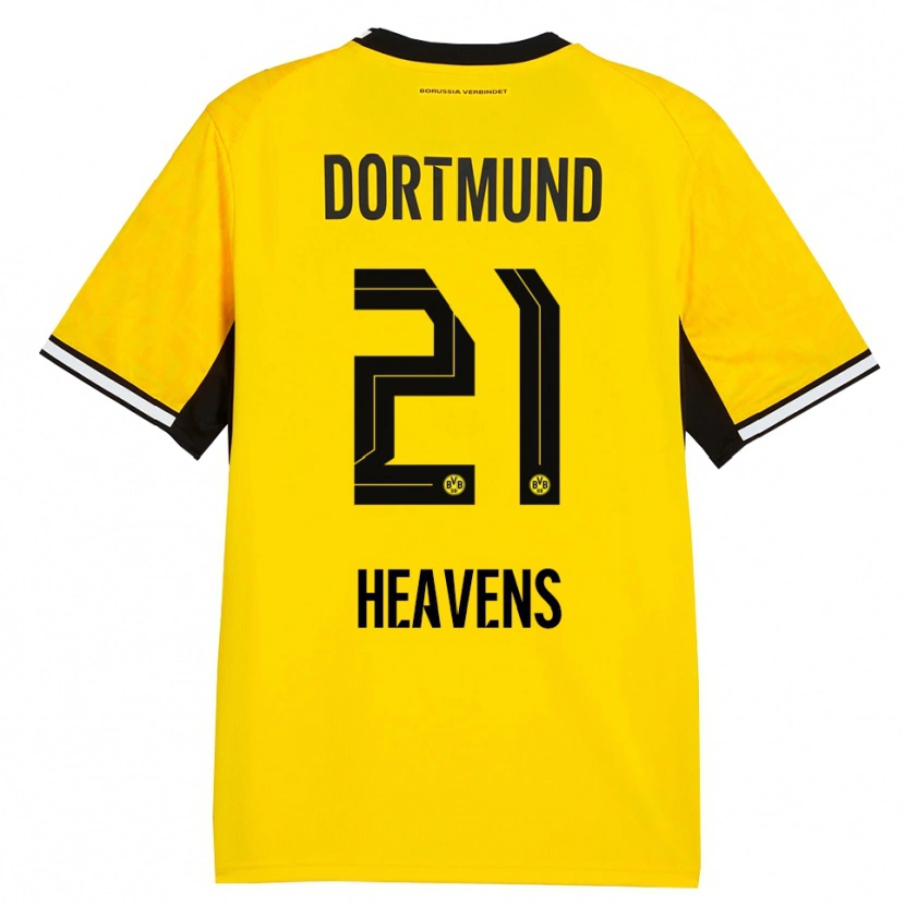 Danxen Kinderen Lukas Heavens #21 Geel Zwart Wit Thuisshirt Thuistenue 2026/27 T-Shirt