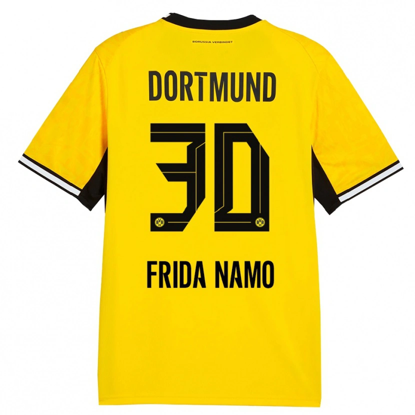 Danxen Kinderen Ronning Frida Namo #30 Geel Zwart Wit Thuisshirt Thuistenue 2026/27 T-Shirt