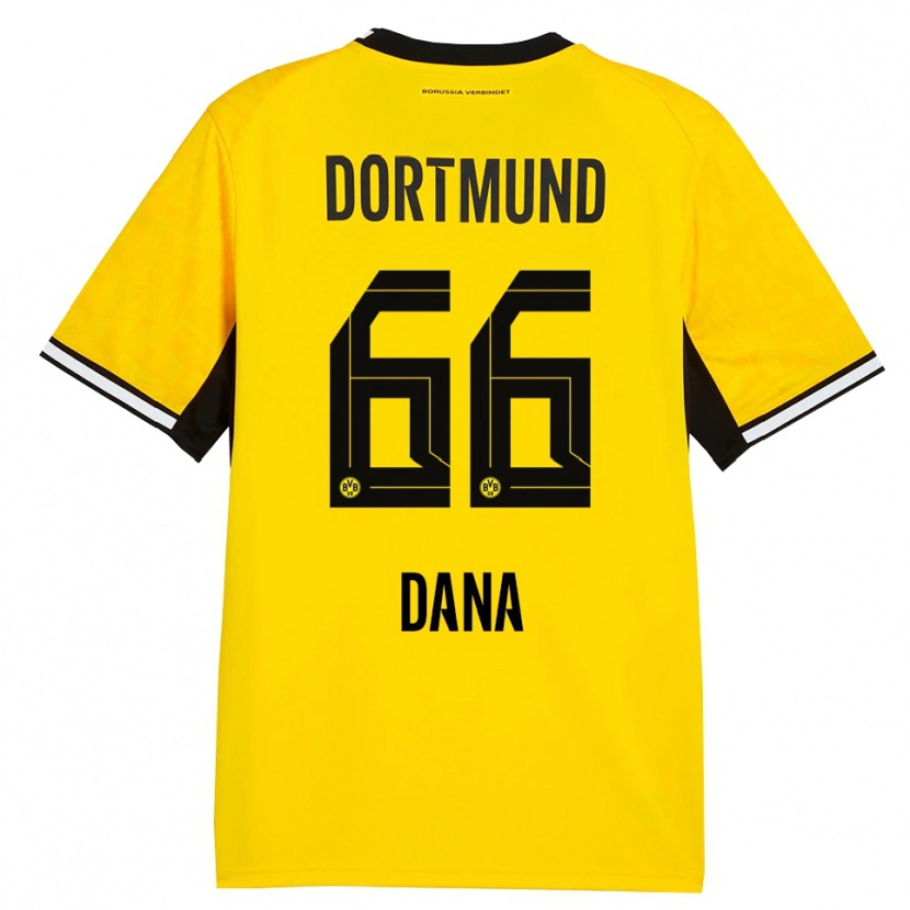 Danxen Kinderen Bleckmann Dana #66 Geel Zwart Wit Thuisshirt Thuistenue 2026/27 T-Shirt