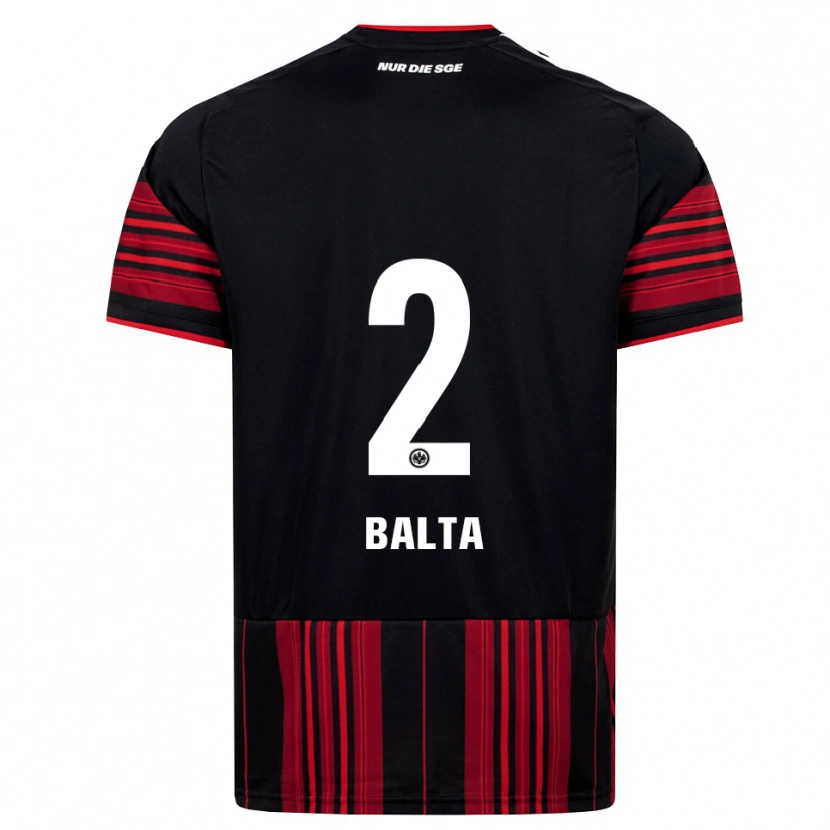 Danxen Kinderen Sahin Balta #2 Zwart Rood Wit Thuisshirt Thuistenue 2026/27 T-Shirt