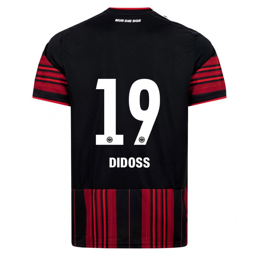 Danxen Kinderen George Didoss #19 Zwart Rood Wit Thuisshirt Thuistenue 2026/27 T-Shirt