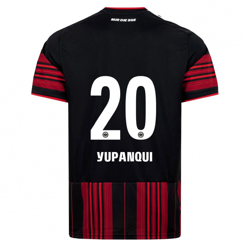 Danxen Kinderen Philipp Eisele Yupanqui #20 Zwart Rood Wit Thuisshirt Thuistenue 2026/27 T-Shirt