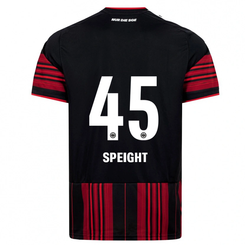 Danxen Kinderen Benjamin Speight #45 Zwart Rood Wit Thuisshirt Thuistenue 2026/27 T-Shirt