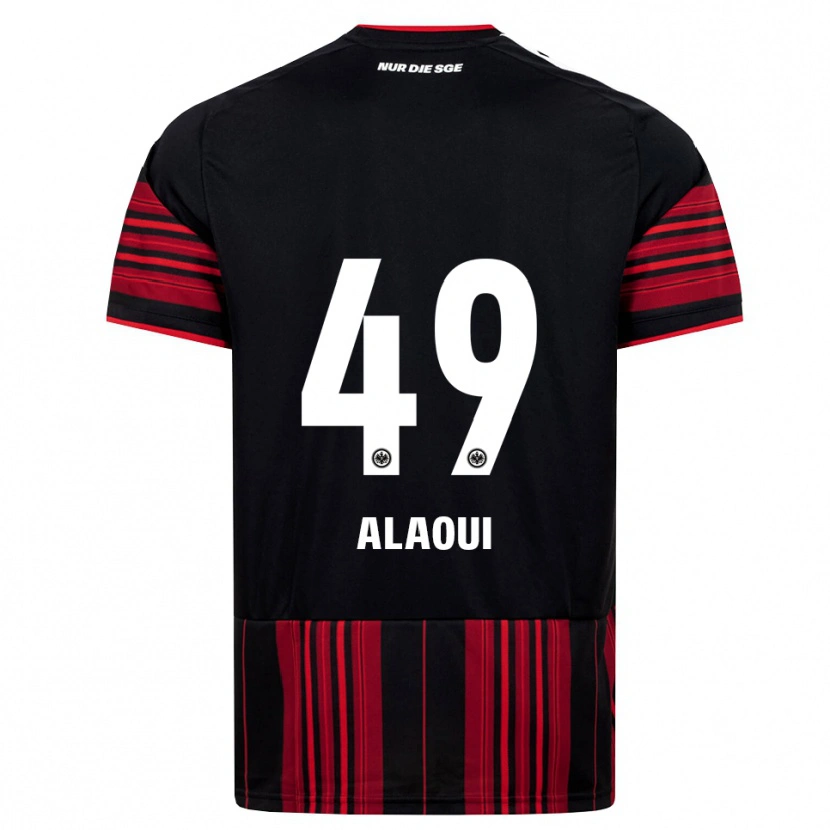 Danxen Kinderen Anas Alaoui #49 Zwart Rood Wit Thuisshirt Thuistenue 2026/27 T-Shirt