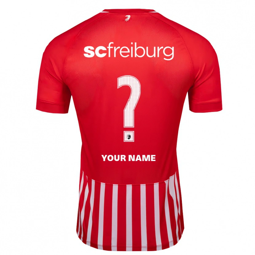 Danxen Kinderen Uw Naam #0 Rood Wit Zwart Thuisshirt Thuistenue 2026/27 T-Shirt