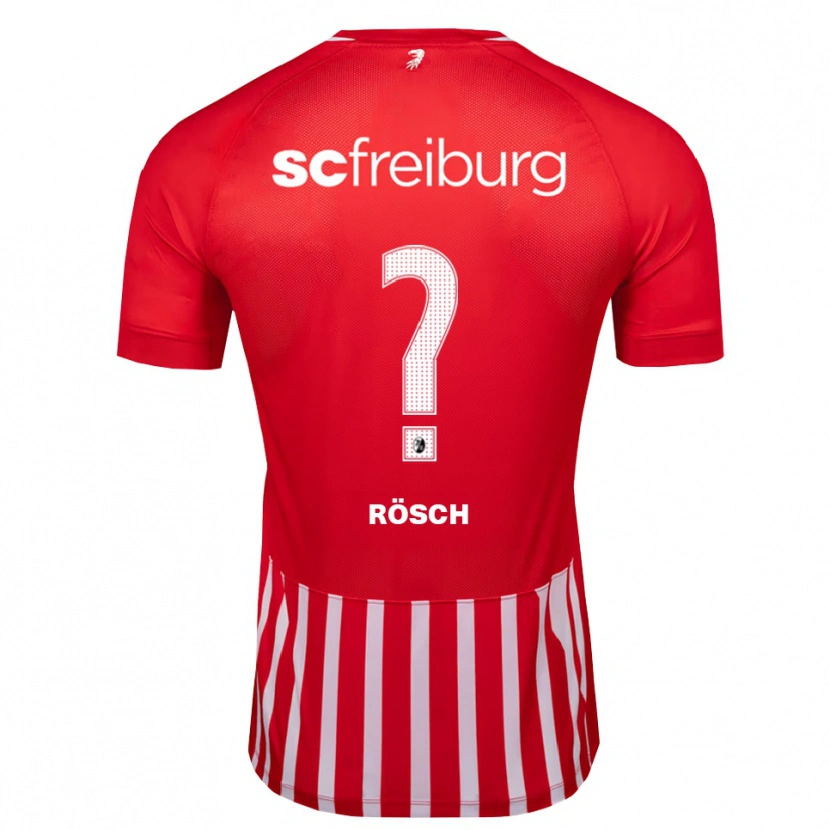 Danxen Kinderen Nouri Rösch #0 Rood Wit Zwart Thuisshirt Thuistenue 2026/27 T-Shirt