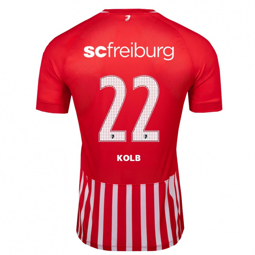 Danxen Kinderen Lisa Kolb #22 Rood Wit Zwart Thuisshirt Thuistenue 2026/27 T-Shirt