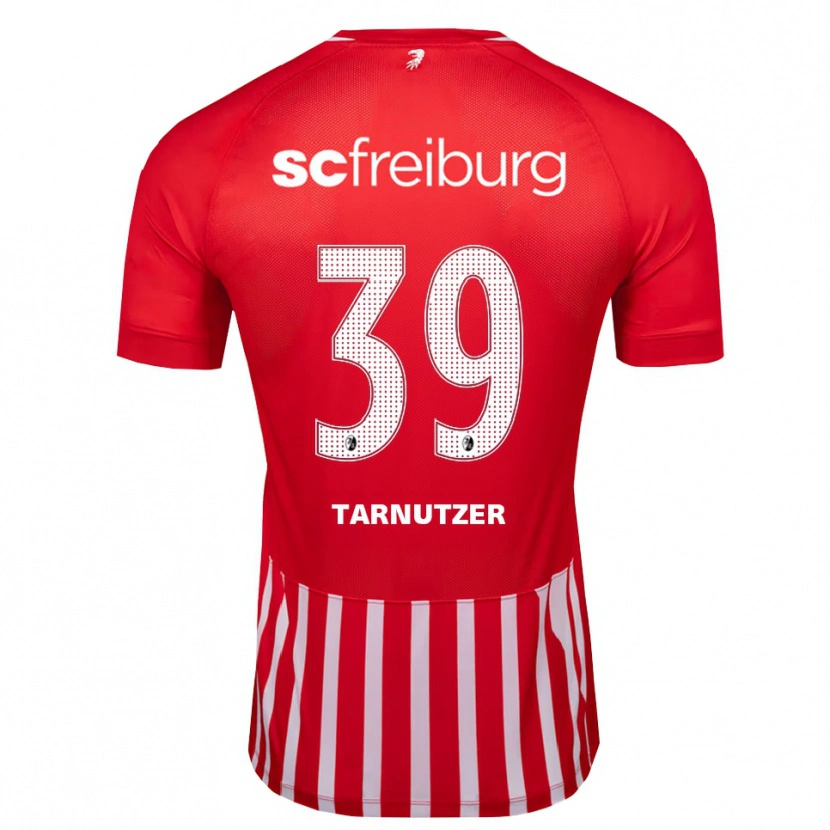 Danxen Kinderen Rouven Tarnutzer #39 Rood Wit Zwart Thuisshirt Thuistenue 2026/27 T-Shirt
