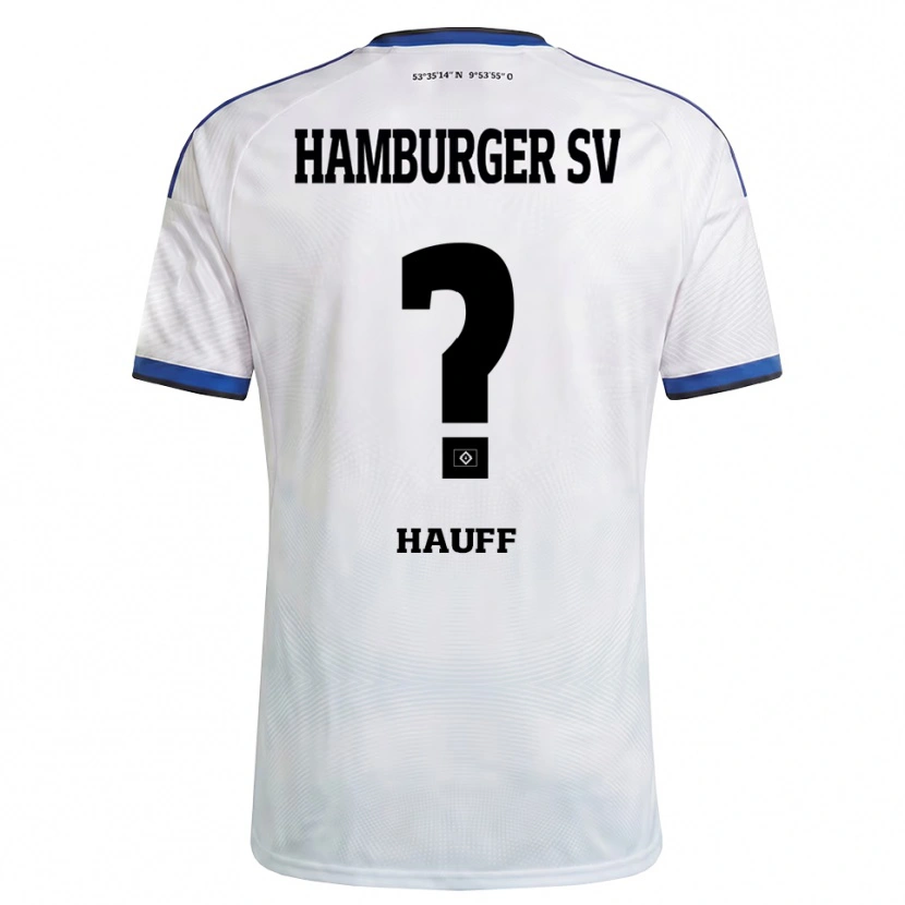 Danxen Kinderen Daniel Hauff #0 Wit Zwart Blauw Thuisshirt Thuistenue 2026/27 T-Shirt