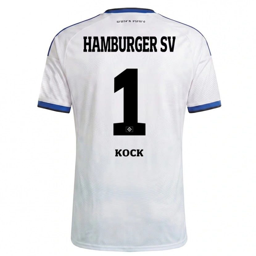 Danxen Kinderen Nelio Kock #1 Wit Zwart Blauw Thuisshirt Thuistenue 2026/27 T-Shirt