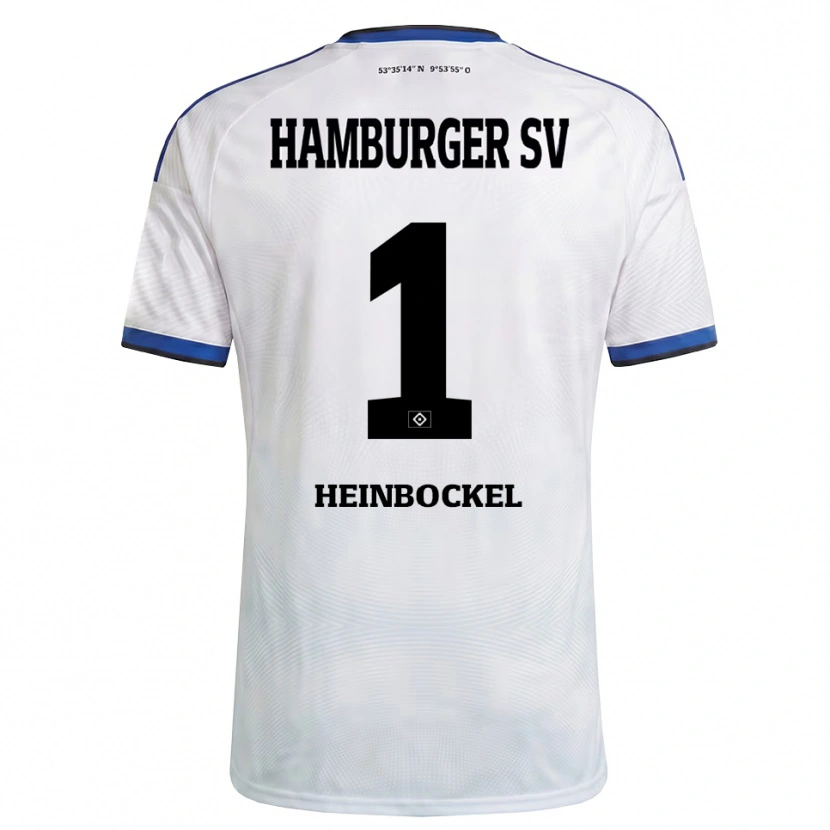 Danxen Kinderen Simon Heinbockel #1 Wit Zwart Blauw Thuisshirt Thuistenue 2026/27 T-Shirt