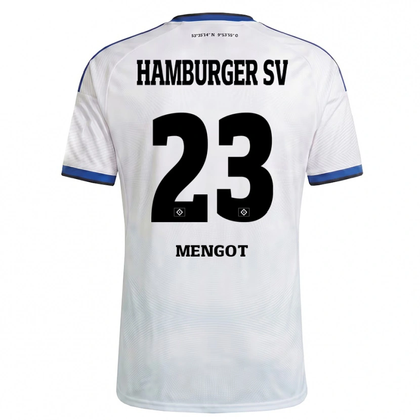 Danxen Kinderen Ayukayoh Mengot #23 Wit Zwart Blauw Thuisshirt Thuistenue 2026/27 T-Shirt