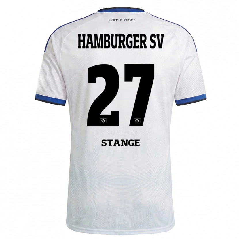 Danxen Kinderen Tobias Stange #27 Wit Zwart Blauw Thuisshirt Thuistenue 2026/27 T-Shirt