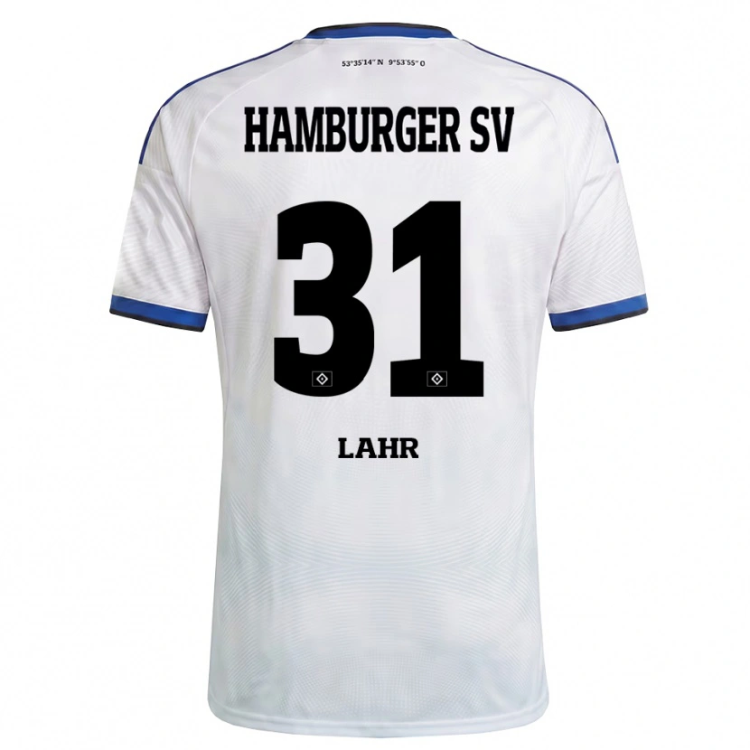 Danxen Kinderen Jobina Lahr #31 Wit Zwart Blauw Thuisshirt Thuistenue 2026/27 T-Shirt