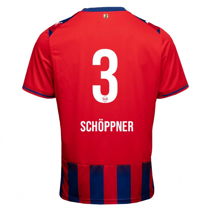 Danxen Kinderen Jan Schöppner #3 Koninklijk Blauw Wit Rood Thuisshirt Thuistenue 2026/27 T-Shirt