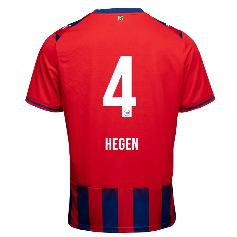 Danxen Kinderen Robin Hegen #4 Koninklijk Blauw Wit Rood Thuisshirt Thuistenue 2026/27 T-Shirt