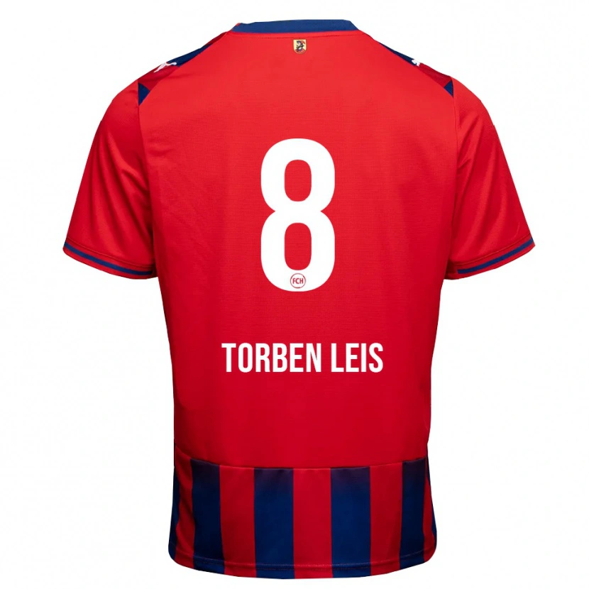 Danxen Kinderen Torben Leis #8 Koninklijk Blauw Wit Rood Thuisshirt Thuistenue 2026/27 T-Shirt