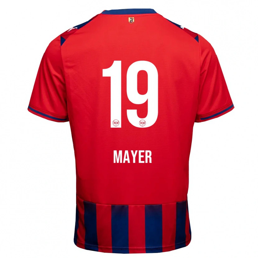 Danxen Kinderen Luca Mayer #19 Koninklijk Blauw Wit Rood Thuisshirt Thuistenue 2026/27 T-Shirt