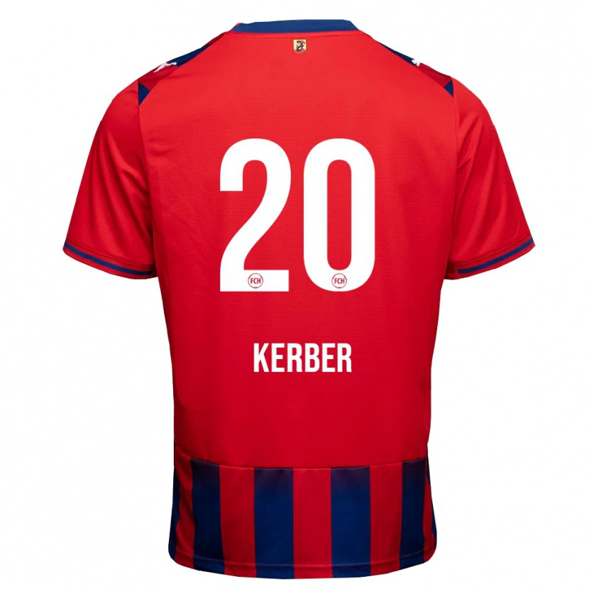 Danxen Kinderen Luca Kerber #20 Koninklijk Blauw Wit Rood Thuisshirt Thuistenue 2026/27 T-Shirt