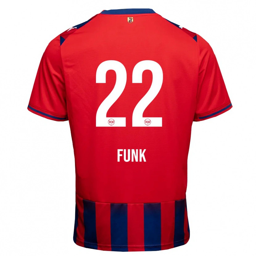 Danxen Kinderen Sebastian Funk #22 Koninklijk Blauw Wit Rood Thuisshirt Thuistenue 2026/27 T-Shirt